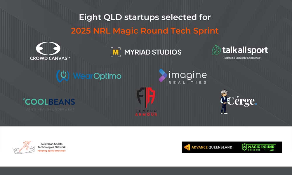 Eight QLD startups selected for 2025 NRL Magic Round Tech Sprint